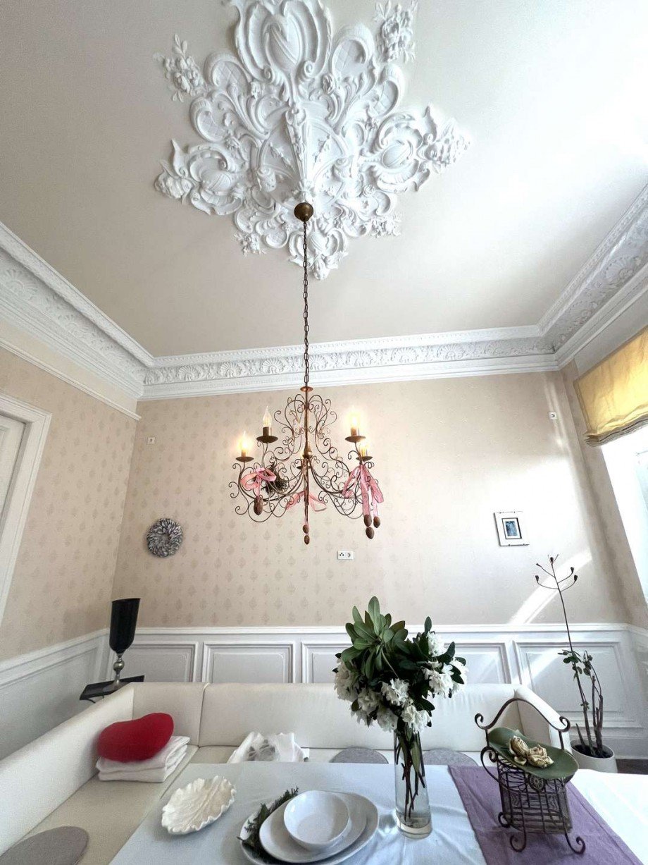 Stuckdecke Esszimmer Villa Wuppertal
