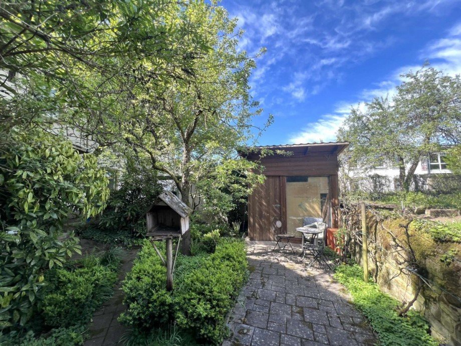 Garten mit H�tte B�ro / Praxis Bad Sobernheim