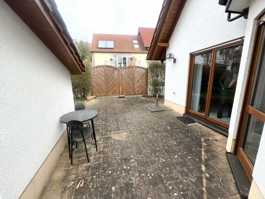 Terrassenbereich Einfamilienhaus Obermoschel