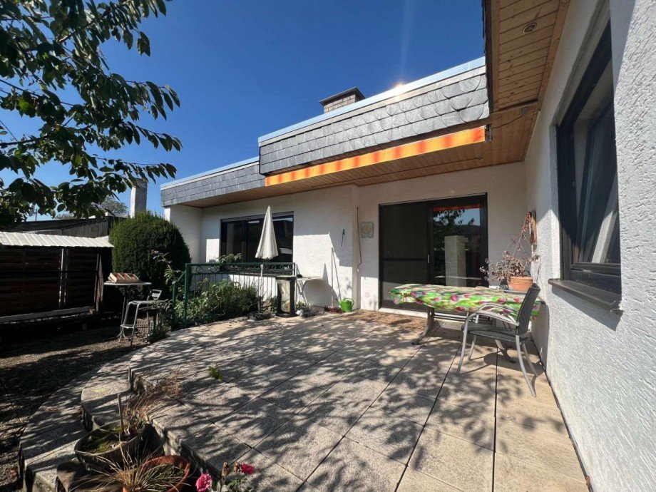 R�ckansicht Haus mit Terrasse Haus Bad Sobernheim