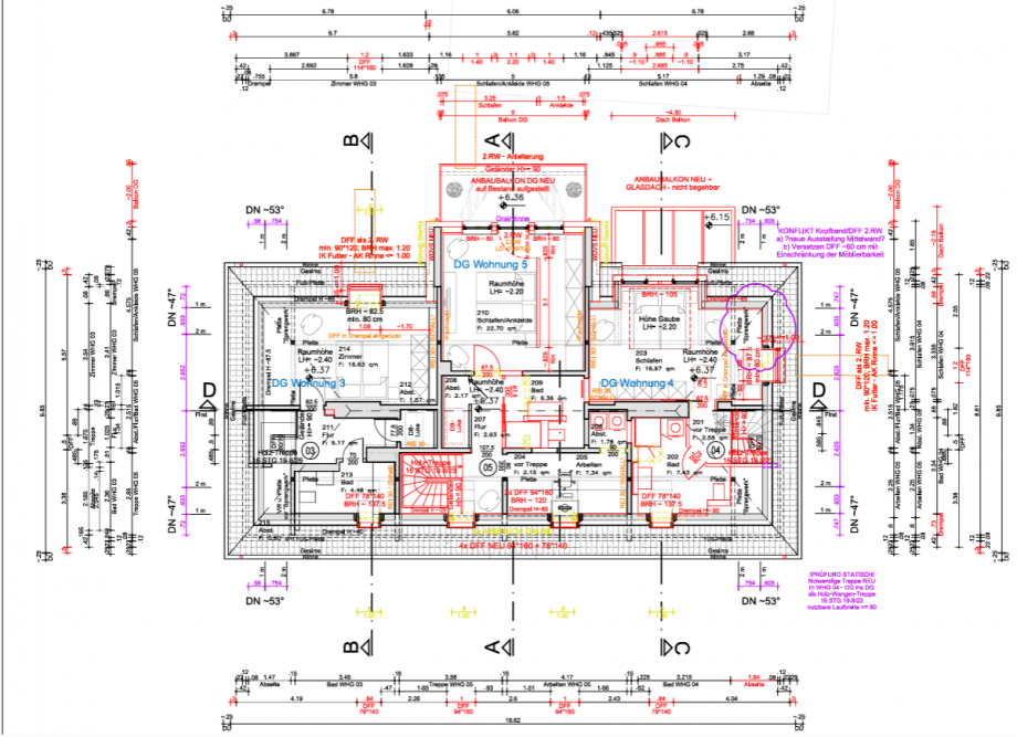 Plan DG Wohnungen Wiesbaden-Kastel Maisonettewohnung Wiesbaden