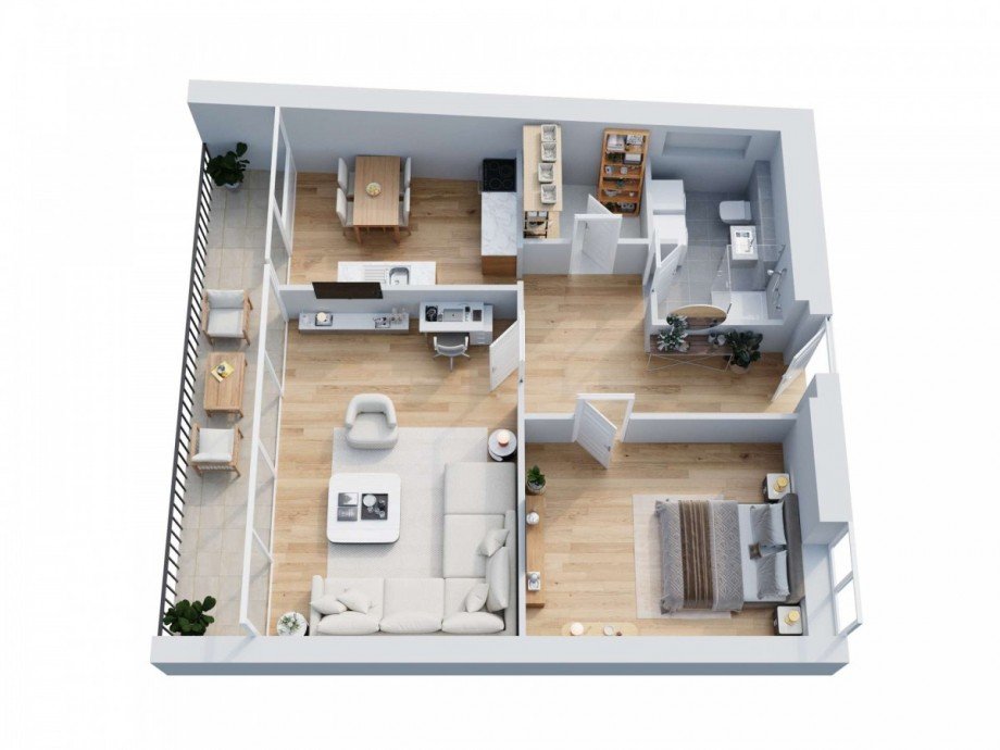 Grundrissplan 3D Ansicht m�blierte Wohnung R�desheiemr Stra�e 6 in Bad Kreuznach.pdf Etagenwohnung Bad Kreuznach