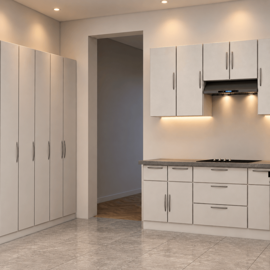 K�che mit Einbauk�che KI modifiziert Maisonettewohnung Wiesbaden