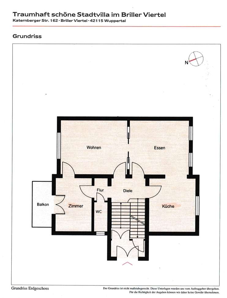 Grundriss B�ro / Praxis Wuppertal